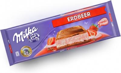 Шоколад Milka Strawberry 300 грамм