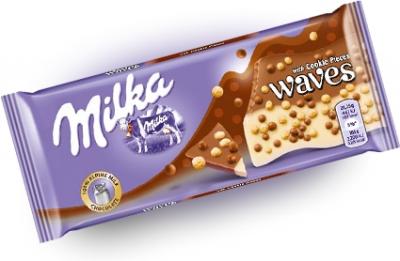 Шоколад Milka Waves Cookie 81 грамм